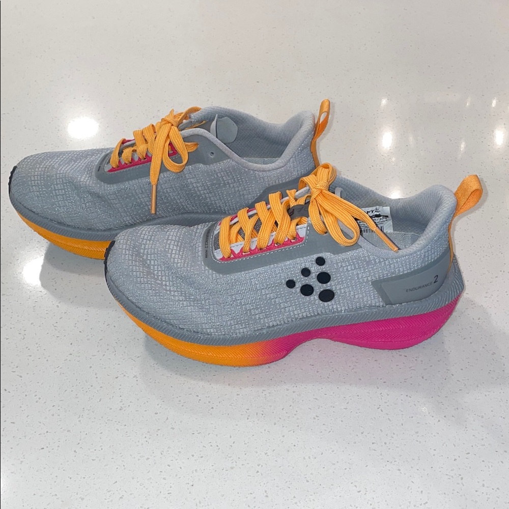 Craft - Gray and Orange Athletic Shoes - Picture 4 of 6